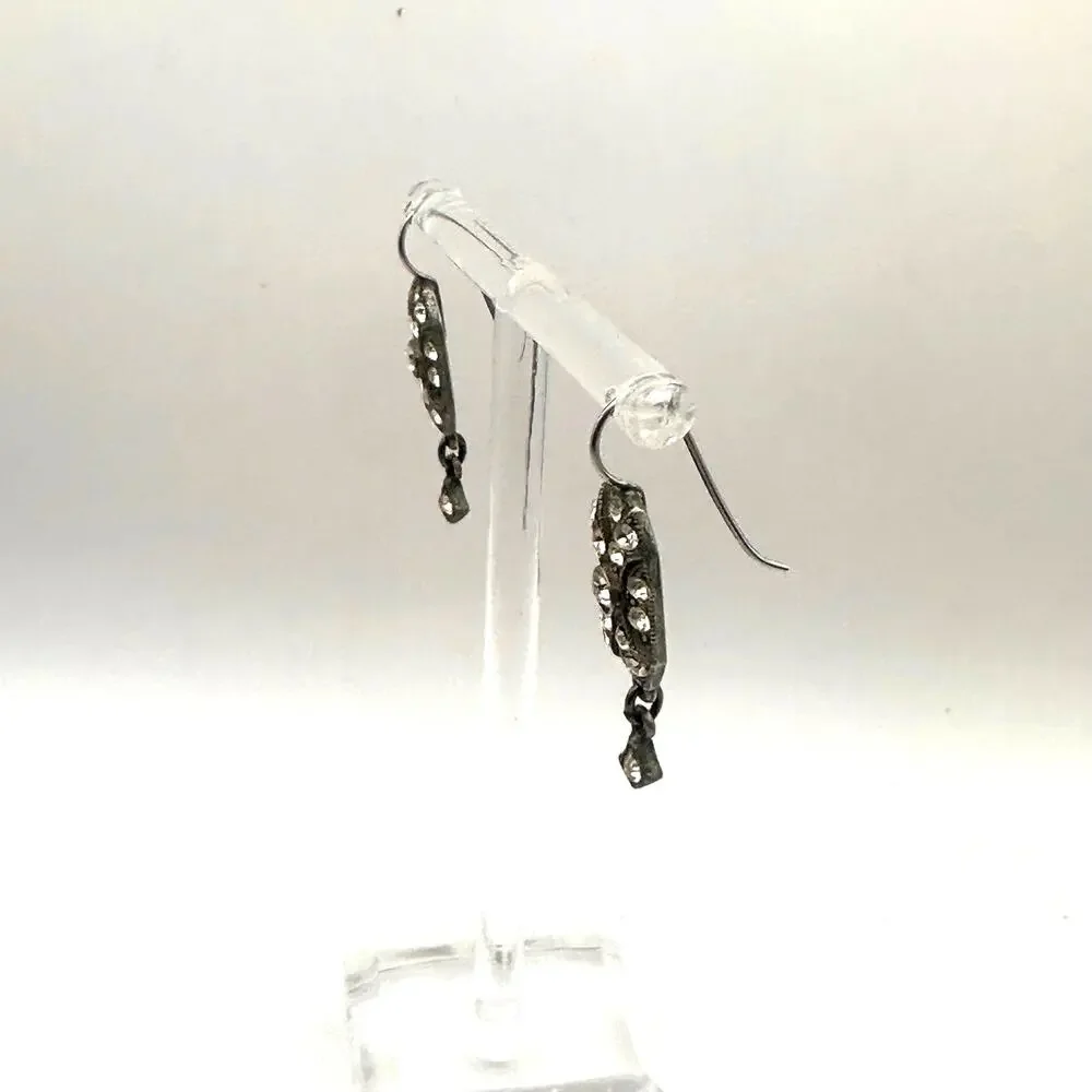 Ben Amun Earring Retro Vintage Signed Dangle Drop Art Deco Jewelry